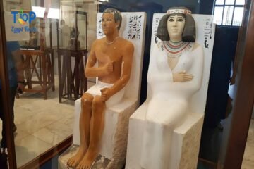 Cairo Alexandria Sharm el Sheikh By Plane Statue of Rahotep and Nofret in egyptian Museum