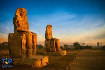 colossi of memnon in Luxor West Bank Tour From Hurghada