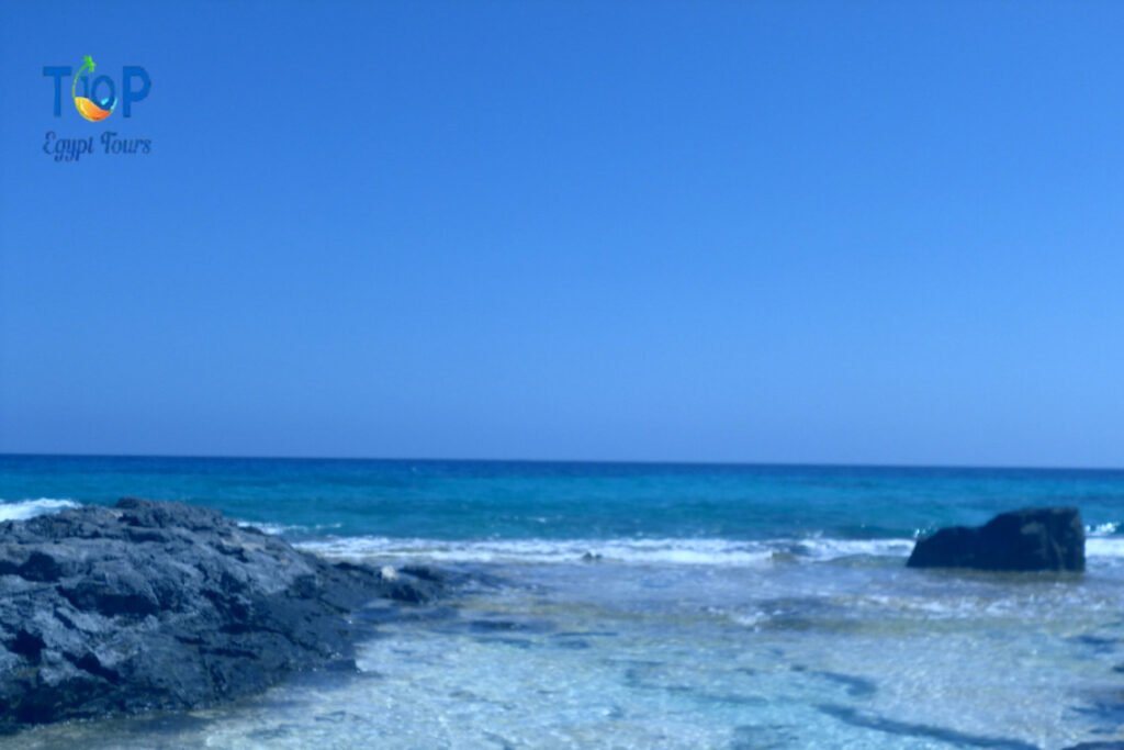 Mediterranean coastline In Marsa Matruh