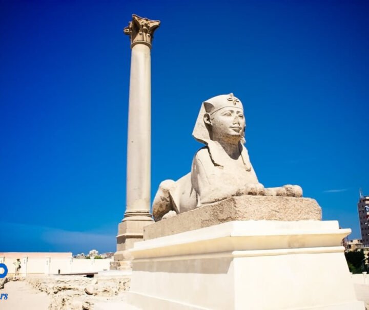 Alexandria and Cairo overnight from El Alamein-Pillar of Pompy
